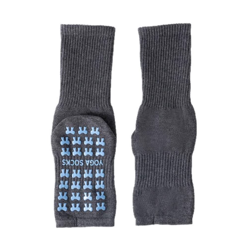 Cotton Two Toe Yoga Socks High-elastic Mid Tube Socks Pilates Socks for Women  for Fitness Exercise