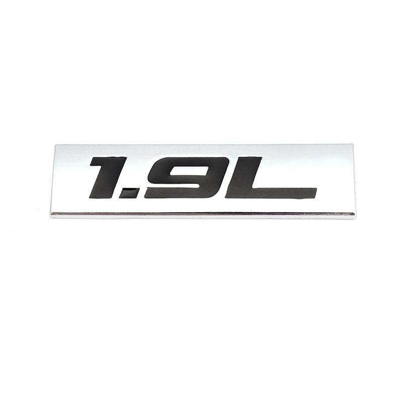 Car Sticker 1.4L 1.5L 1.6L 1.7L 1.8L 1.9L Emblem Badge Decals for Audi SUV Toyota Mini Peugeot Honda Volkswagen VW Focus Hyundai