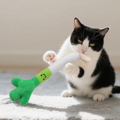Игрушки для кошек, Имитация колокольчиков лука-порея, Плюшевые игрушки со звуком, Товары для питомцев, Прорезывание зубов, Интерактивные игрушки для дразнения кошек и саморазвлечения
