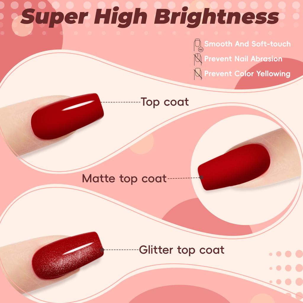 Набор гель-лаков PHOENIXY с УФ-лампой 48 Вт, 45 шт., 135 шт., набор гелевых ногтей с эффектом, основа, блестящее верхнее покрытие, маникюрные инструменты, подарки для женщин