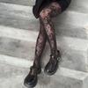 Сексуальные женские готические колготки чулки в полоску черные клубные колготки фантазийные колготки для женщин