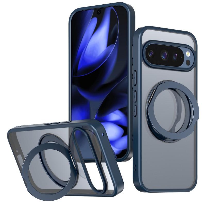 Magnetic Rotating Stand Phone Case Google Pixel 11 Pro XL 10 9A 10A Clear Matte PC Back Cover Shockproof
