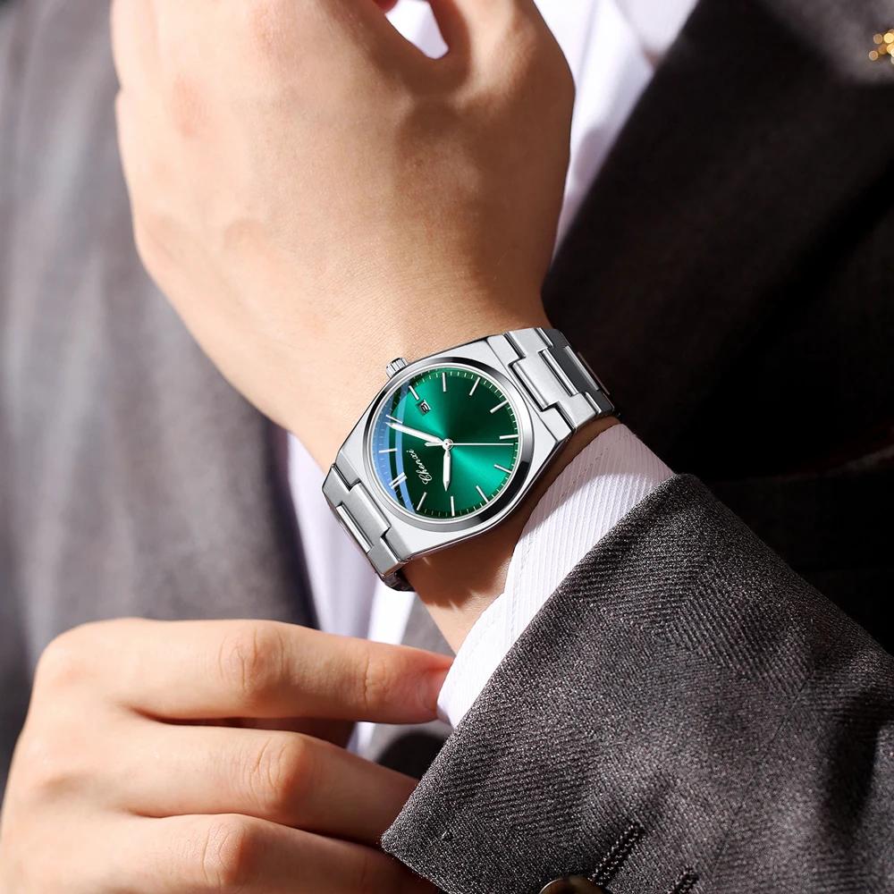 Мужские повседневные простые часы кварцевые наручные часы с календарем для мужчин деловые водонепроницаемые мужские часы Relogio Masculino