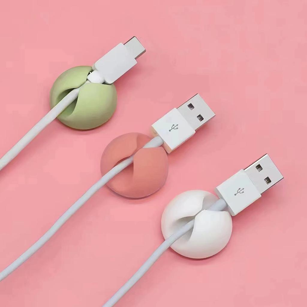 3pcs Ultimate Cable Clips, Cord Holder & Cable Organizer for Desk, Home, Car & Office Supplies Desk Storage