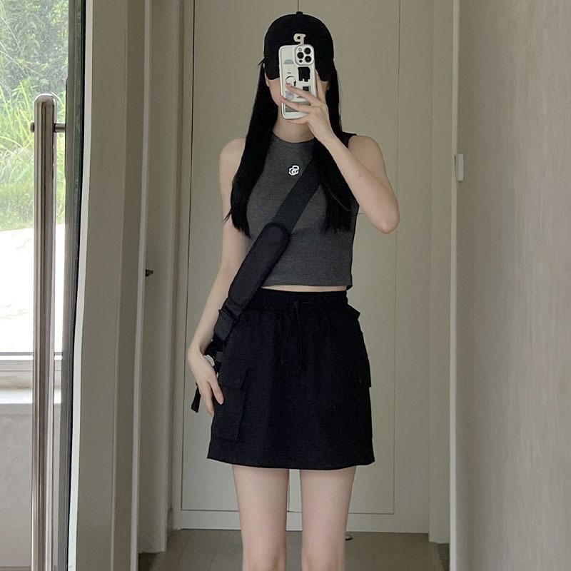 Work Pants, Short Skirt, Women's Summer Thin Style, Quick Drying A-line High Waist Slimming Skirt