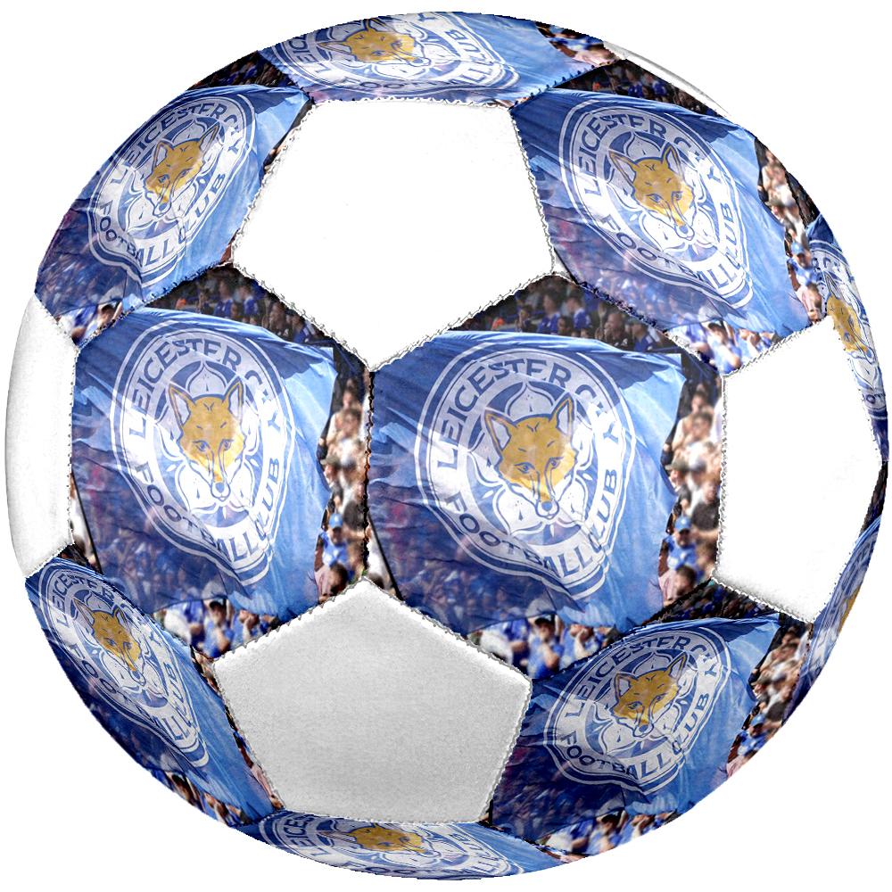 Leicester City size5 Soccer Ball, colorful, suitable for all ages, machine-stitched, PVC material, competition grade,durable and high bounce