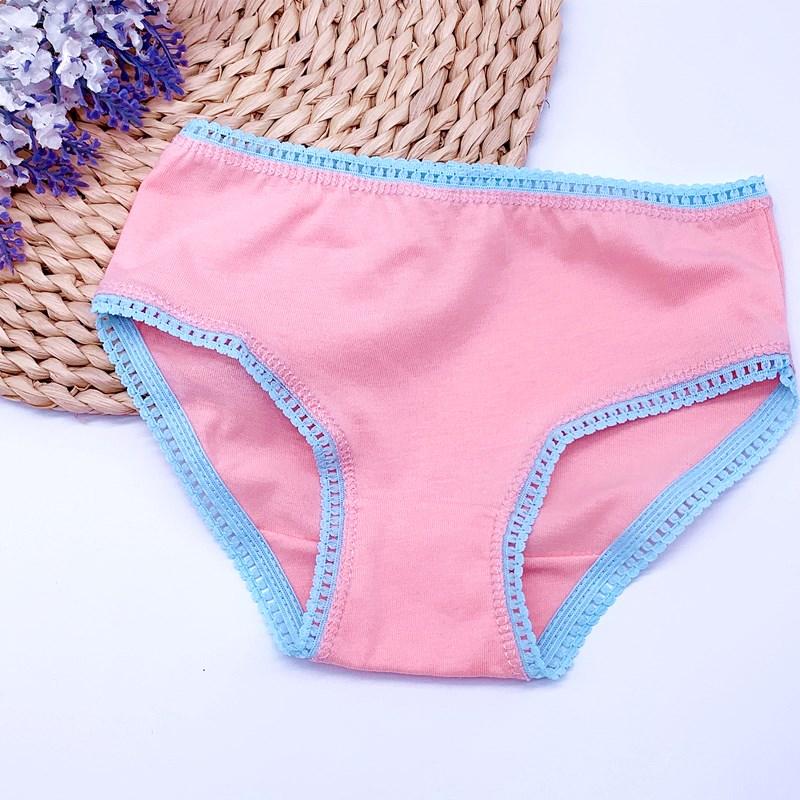 12pcs/Lot Cotton Girls Briefs Children's Underwear Triangle Panties Kids Underpants 2-13Years