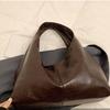 Tote Bag Retro PU Tote Bag Korean Style Underarm Packs Sweet Large Capacity Handbag  Office Worker