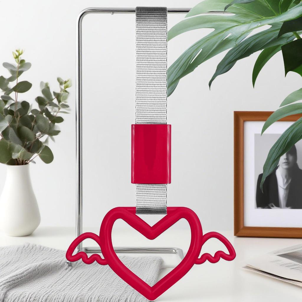 Ремешок-ручка для автомобиля Брелок-подвеска для дрифта Кольца Форма сердца Ремешки-ручки для автомобиля Брелок-подвеска для дрифта Декорация интерьера и экстерьера Автомобильный аксессуар