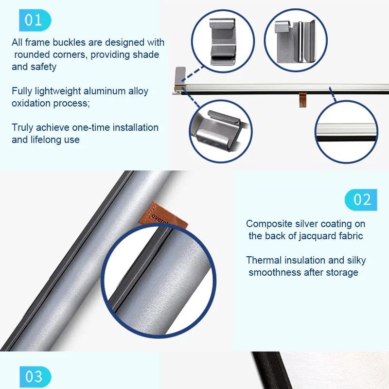 Car Retractable Sunroof Sunshade For XPENG G6 2024 2025 Skylight Roof Heat Insulation Shading Auto Interior Accessories