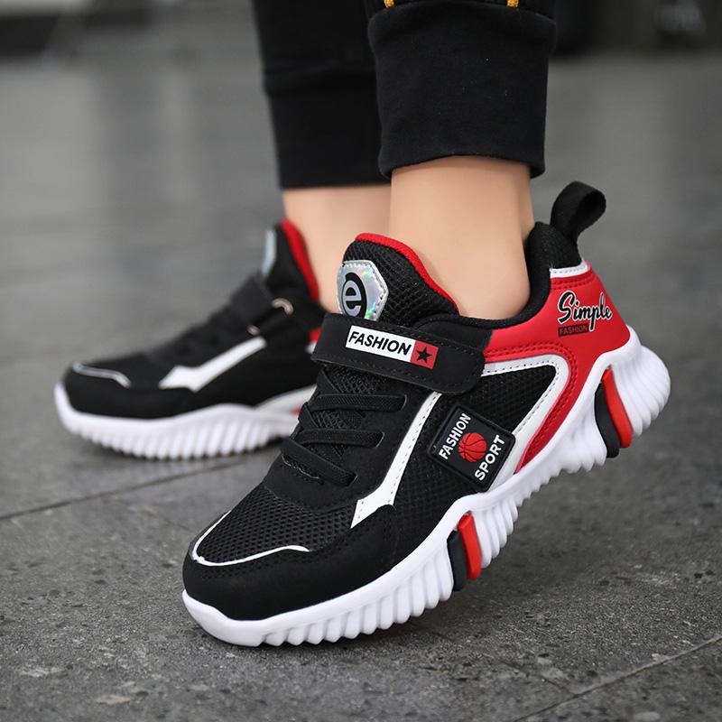 Весенне-осенняя детская спортивная обувь из сетчатого дышащего материала на липучке для мальчиков и девочек, сверхлегкая детская спортивная обувь из ЭВА