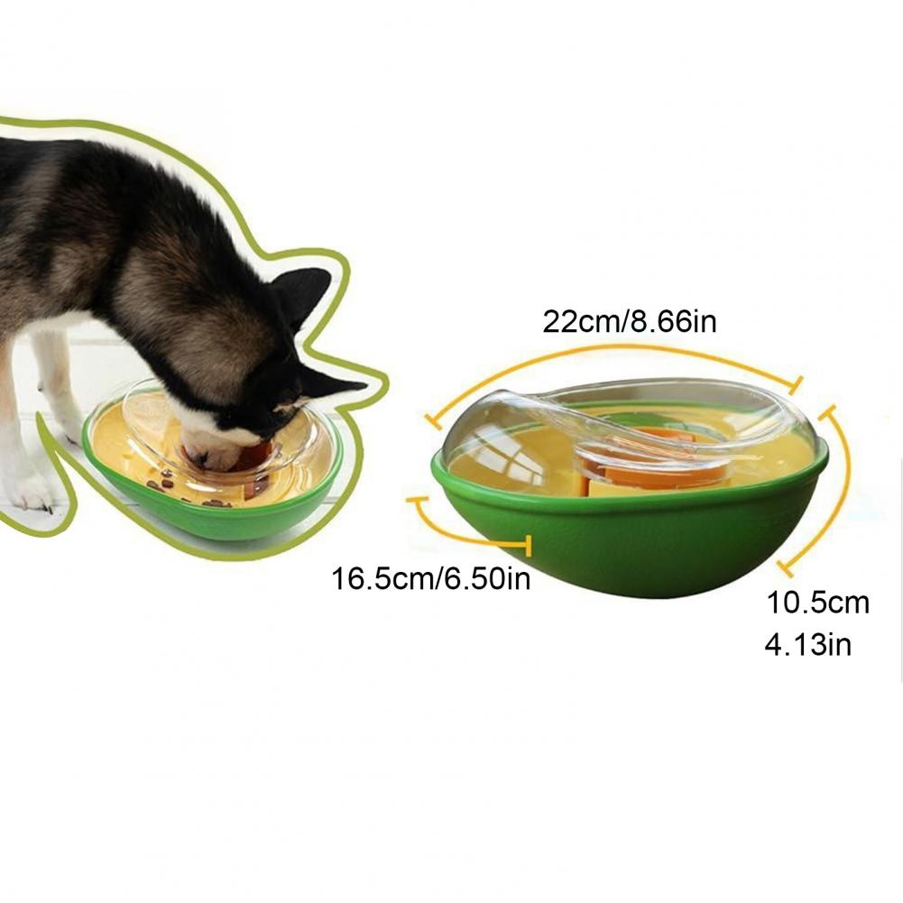 Brain Stimulating Dog Toy Iq Treat Trainer for Dogs Dog Treat Dispensing Toy Avocado Shaped Puzzle for Small Medium Dogs