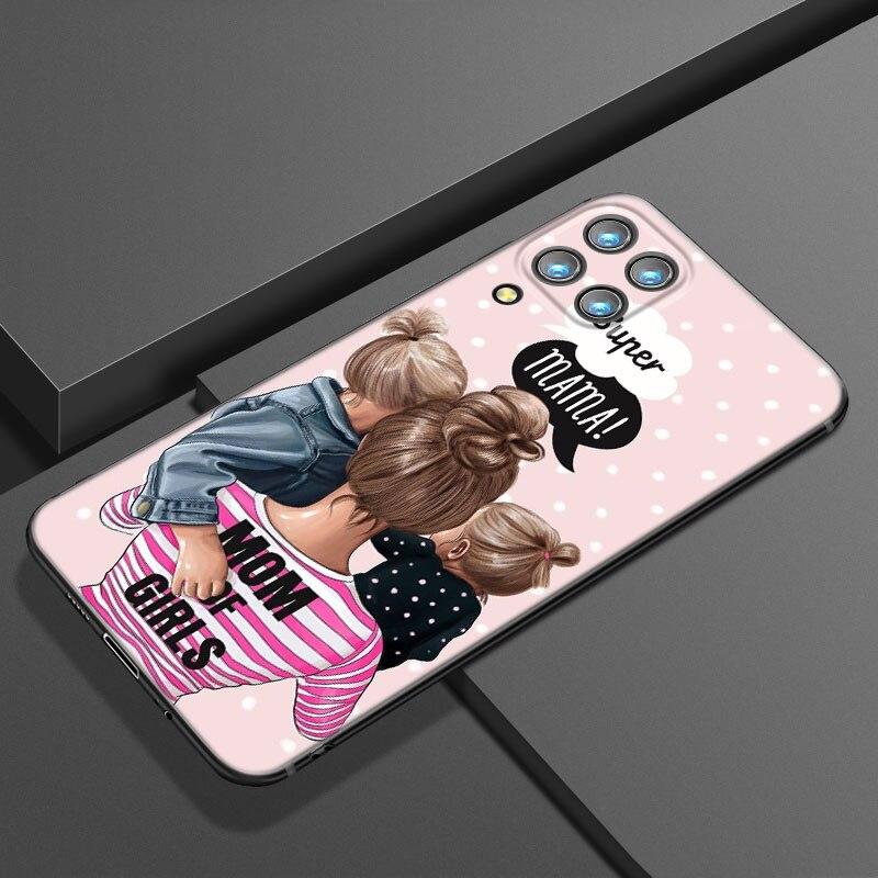 Beautiful Mother Daughter Son Phone Case For Samsung A21 A30 A50 A52 S A13 A22 A32 4G A23 A33 A53 A73 5G A12 A31 A51 A70 A71 A72