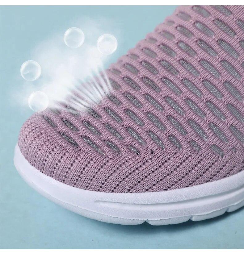 Женские шлепанцы с круглым носком Легкие дышащие балетки Нескользящая мягкая подошва Повседневная обувь Мюли без задника для ходьбы Ежедневная носка