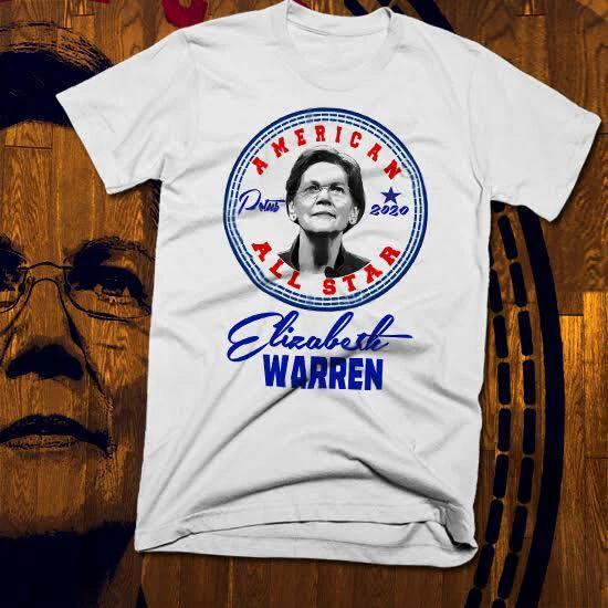 Elizabeth Warren 2020 T-shirt, S-3XL, Presidential primary election, democrat,