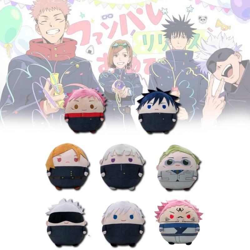 Очаровательные плюшевые игрушки Jujutsu Kaisen с Годжо Сатору, Юдзи Итадори и Мегуми Фушигуро в мягком плюшевом дизайне для коллекционеров и фанатов
