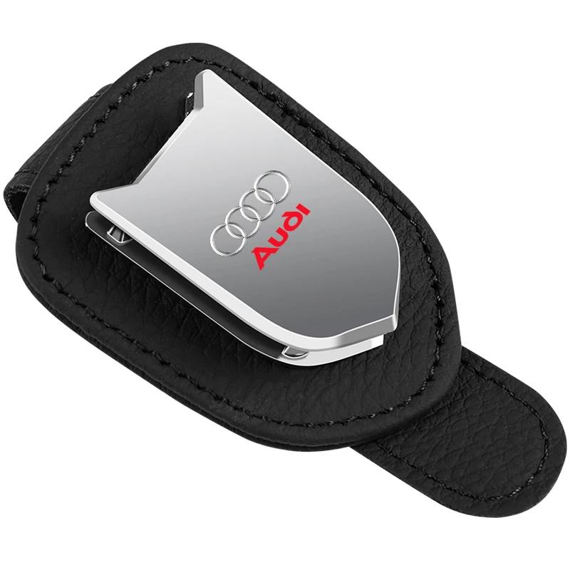 Car Sunglasses Holder Car Clip Card Ticket Holder Mount For a2 A3 A4 A5 A6 A7 A8 S4 S6 A4L A6L 4B0601170A Auto Accessories