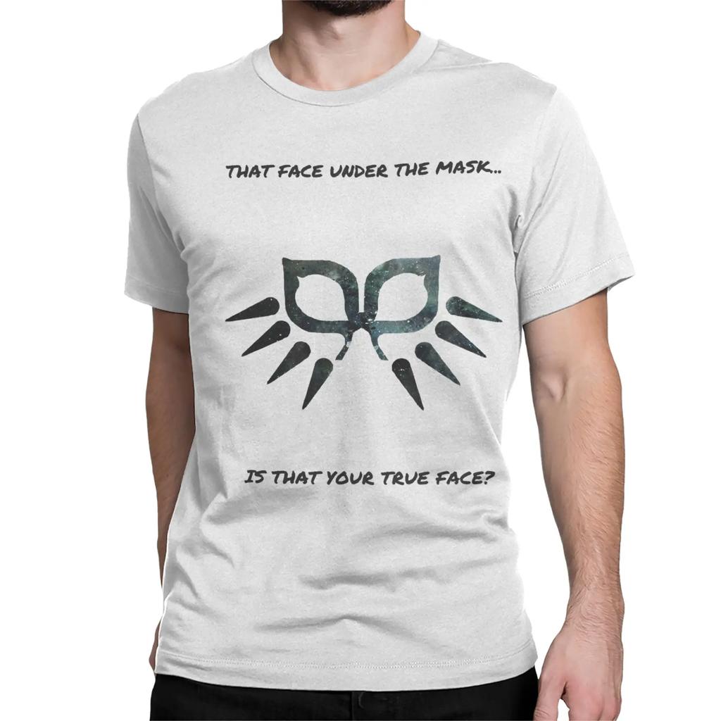 Majoras Mask Portrait Zeldas Legend Unisex Unisexs T Shirt Funny Tee Shirt Short Sleeve Crewneck Tshirts Cotton Plus Size Tops