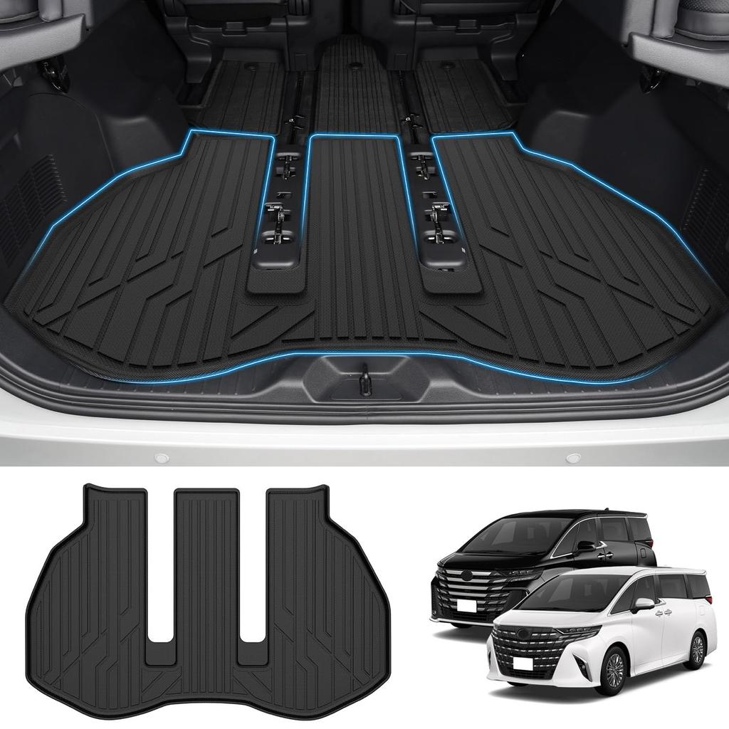 GIMUYA Toyota New Alphard 40 Series Vellfire Luggage Mat 3D 3D Structure Waterproof ALPHARD VELLFIRE 40 Series Trunk Mat Car Mat June 2023 Current