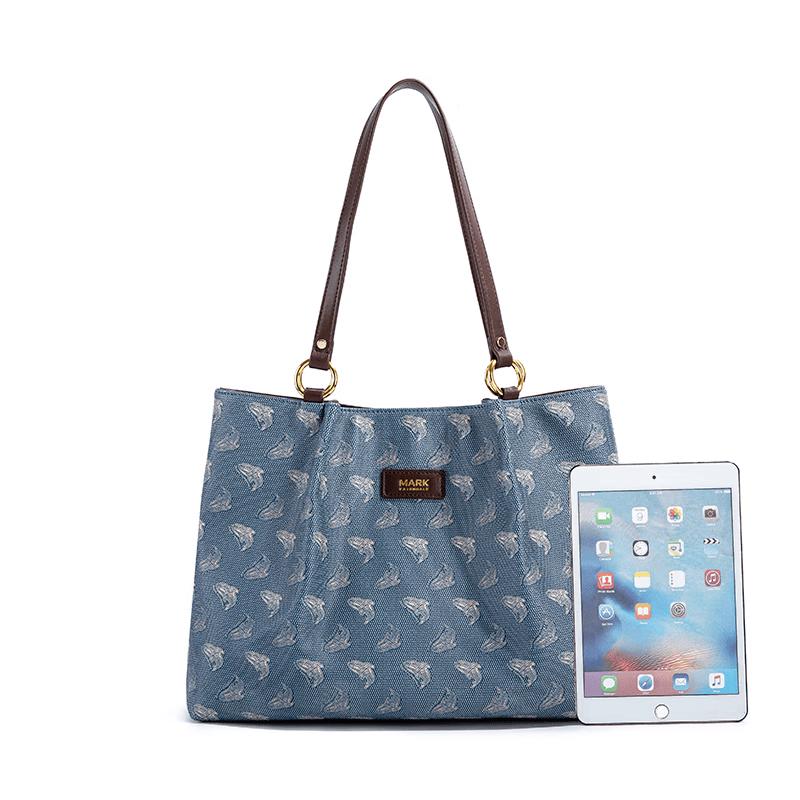 MARK FAIRWHALE Women's Retro Large Capacity Tote Shoulder Bag