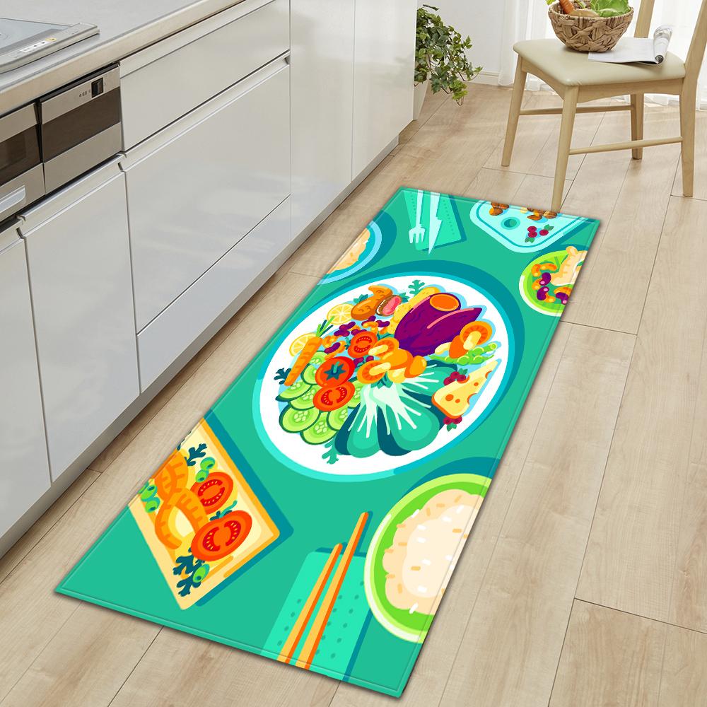 Кухонный ковер, коридор, крыльцо, дверной коврик для гостиной, детский коврик, нескользящий напольный коврик для двери ванной комнаты