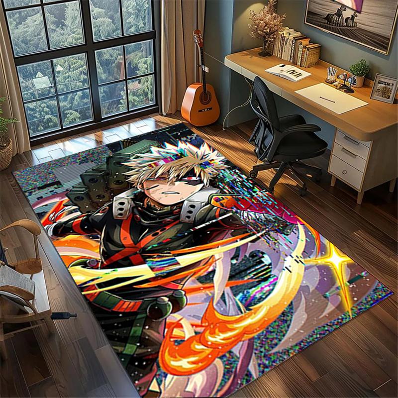 My Hero Academia Large Floor Mat Non Slip Washable Area Rug Bedroom Gamer Room Decor
