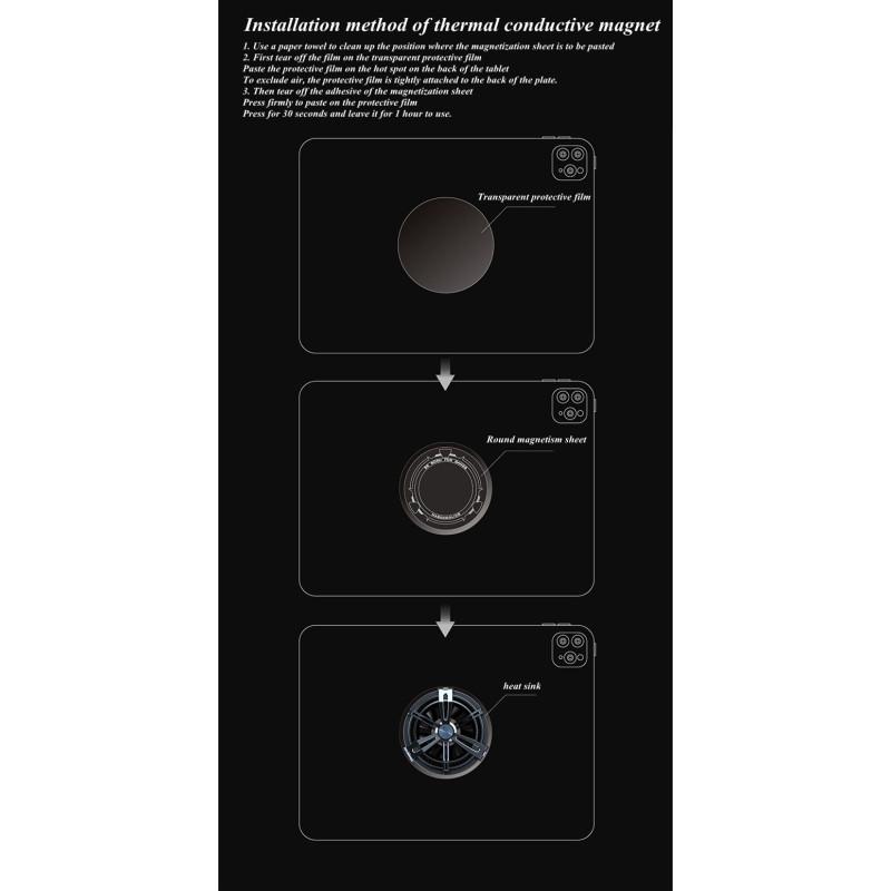 Портативный охлаждающий вентилятор для планшета X12, полупроводниковый портативный вентилятор для быстрого охлаждения, совместимый для