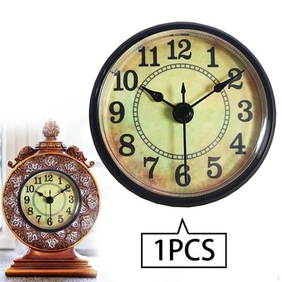 Вставка для круглых часов 2,8 дюйма, миниатюрные внутренние запасные части для замены старых циферблатов, изысканные