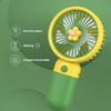 New Small Size Handheld USB Electric Fan Rechargeable Summer Fresh Versatile Power Storage Sakura Cute With Base Mini Fan  Supply
