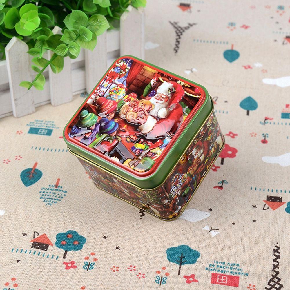Christmas Ornaments Tin Box Gift Box Storage Box Candy Box Christmas Supplies Christmas Decorations