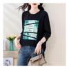 Navava Casual PrinT Loose FiT Long Sleeve T shirT nT1961