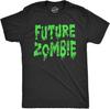 Мужская футболка Future Zombie Смешная Жуткая Слизистая Нежить Зомби Футболка для Парней
