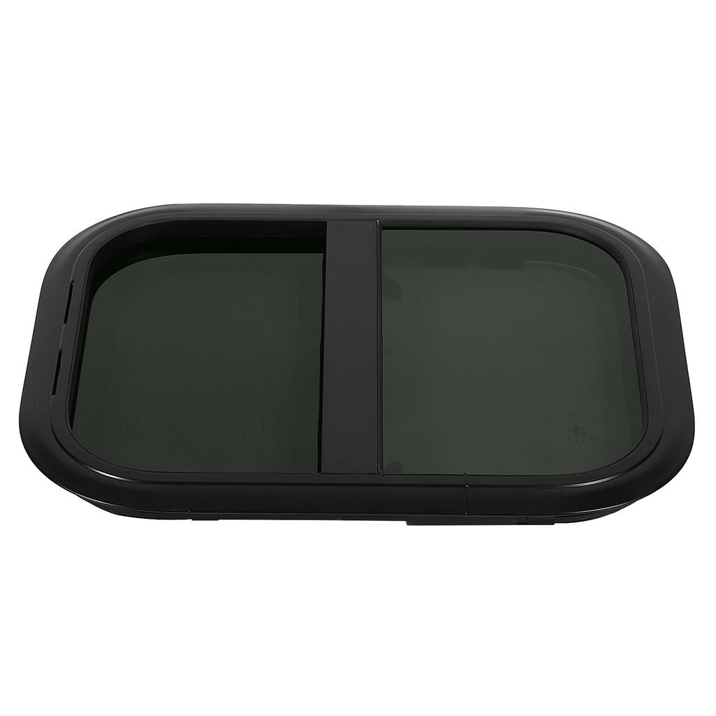 RV Lifting Window with Screen 440mm H 390mm W Tinted Tempering Glass Waterproof for Motorhome Trailer
