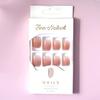 24Pcs/Set Glitter Powder Soft Nails Safe Wide Application Versatile Wearing Finished False Nails Stickers