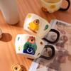 Cute and Cute Cartoon Bear Cup Ceramic Mug Household Coffee Water Cup Breakfast Cup Couple Drinking Water Cup