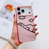 Милый Мультяшный Утенок Чехол для Телефона Для iPhone 17 16 15 14 13 12 11 Pro Max Air Матовый Лазерный Аврора Ударопрочный Funda
