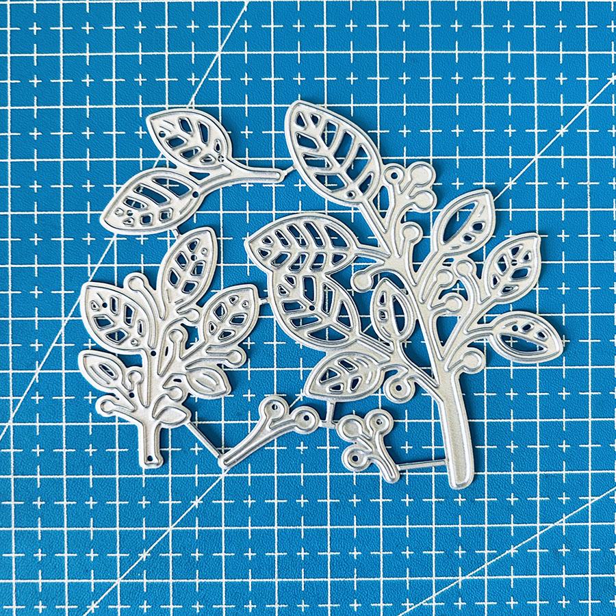Leaves Die Cuts for Card Making, Metal Cutting Dies, Metal Die Cutting Mold, Scrapbooking Dies, DIY Etched Embossing Stencil for Crafts