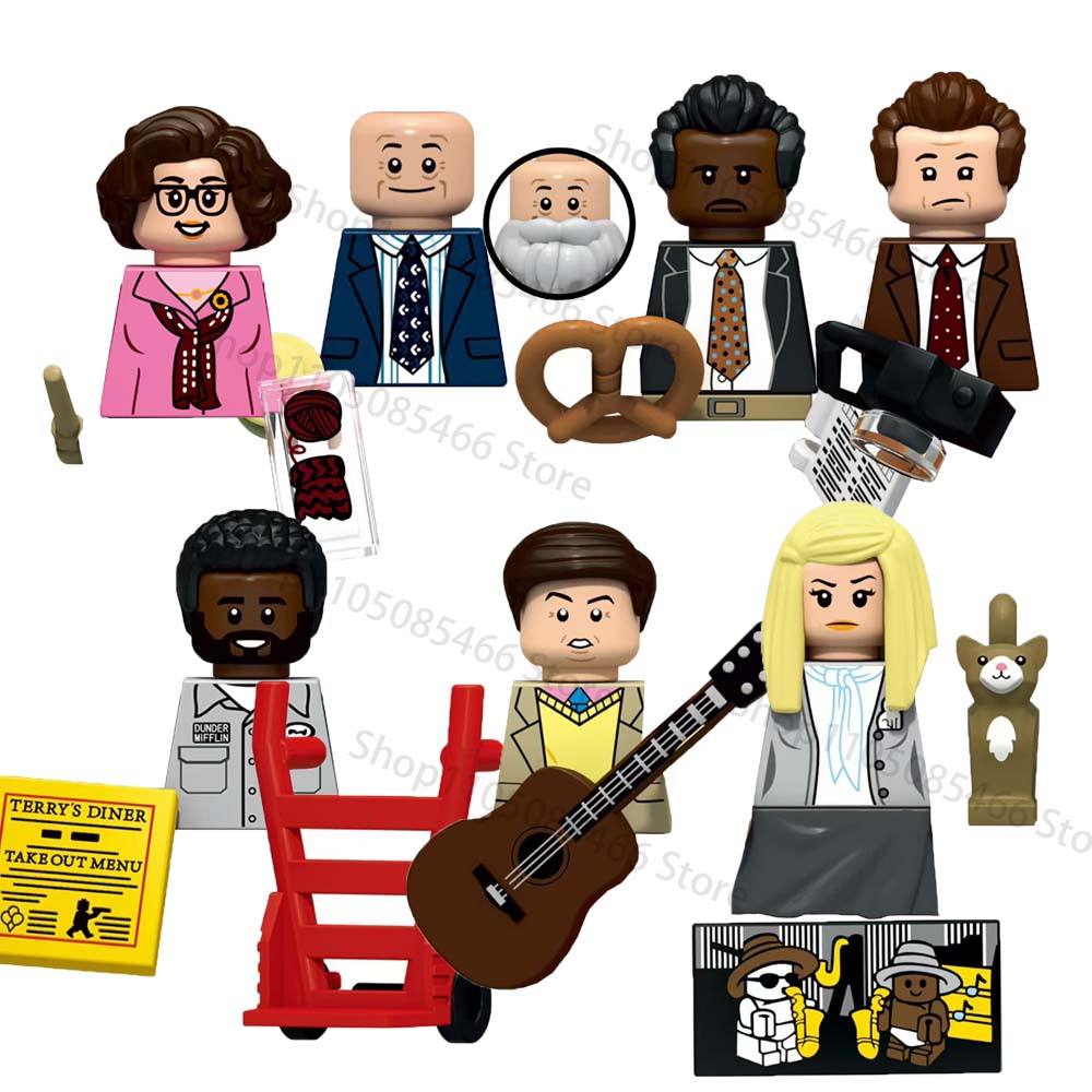 ГОРЯЧИЙ ТВ-фильм The Office Модель Кирпичи Мини Строительные Блоки Совместимые Сборка Пазл Фигурки Действия Кукла Игрушка Детские Подарки на День Рождения