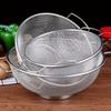 3-Piece Stainless Steel Mesh Colander Set - Multi-Use Kitchen Strainer with Handles Efficient Food Washing & Draining