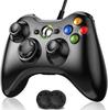 Elnicec Wired Xbox Controller New Xbox 360 PC Wired USB No Ergonomic Dual Upgraded Compatible with Microsoft Xbox Slim Windows and Includes 2 Assist