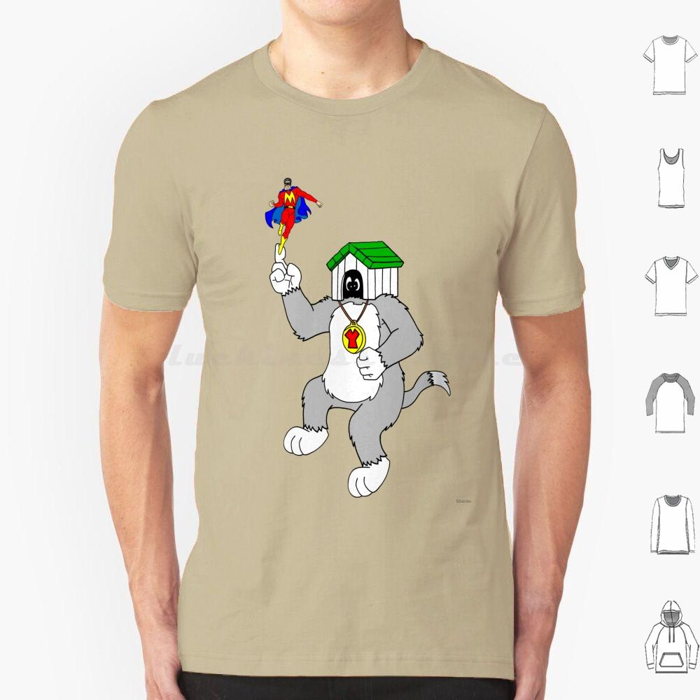 Футболка M Man And Yukk Ugly Dog 6XL Хлопок Крутая Футболка Сильный Человек И Юкк Мультяшный Комикс Смех Герой Комедии Собака Маленькое Телешоу Hb