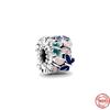 Butterfly Charm Bead Fit Bracelet 925 Sterling Silver DIY Women's Jewelry