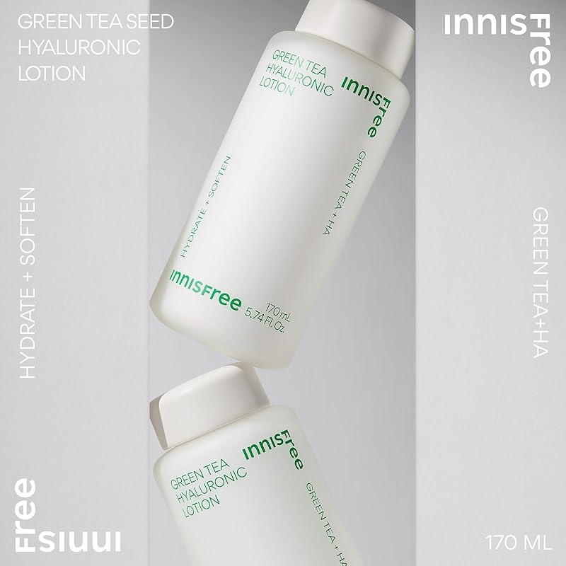 Innisfree Green Tea Hyaluron Lotion 170 мл - Оригинальный продукт Увлажняющий Насыщенный водой жирная кожа сухая кожа комбинированная кожа сушка корейская косметика