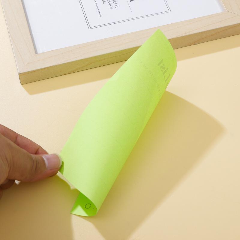 Fluorescent Colorful Portable Tearable Adhesive Sticky Notepad For Schedule Planning And Listing