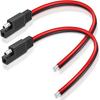 2pcs SAE Connector Extension Cable SAE Quick Connector Disconnect Plug Power Automotive Extension Cable Solar Panel Cable Wire