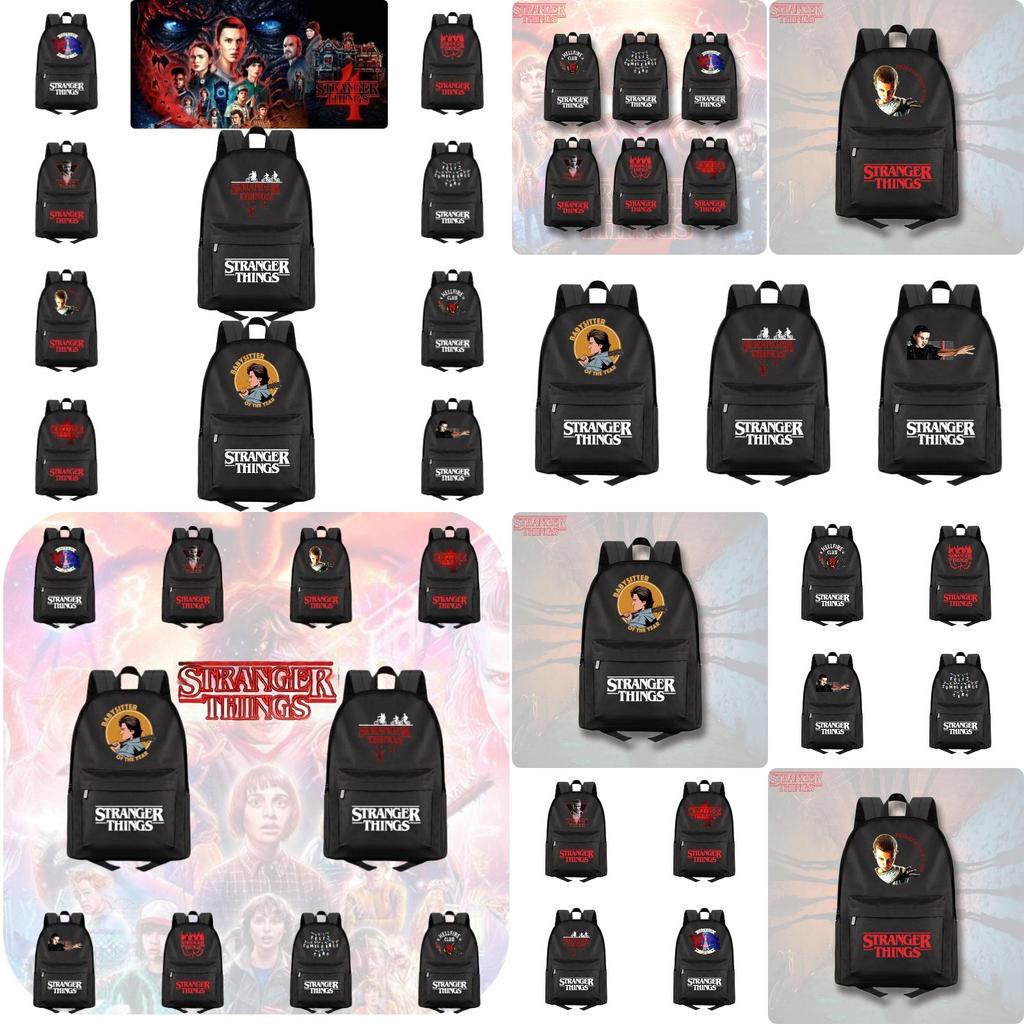 Холщовый рюкзак Stranger Things 4 большой вместимости, модный и прочный, идеально подходит для студентов