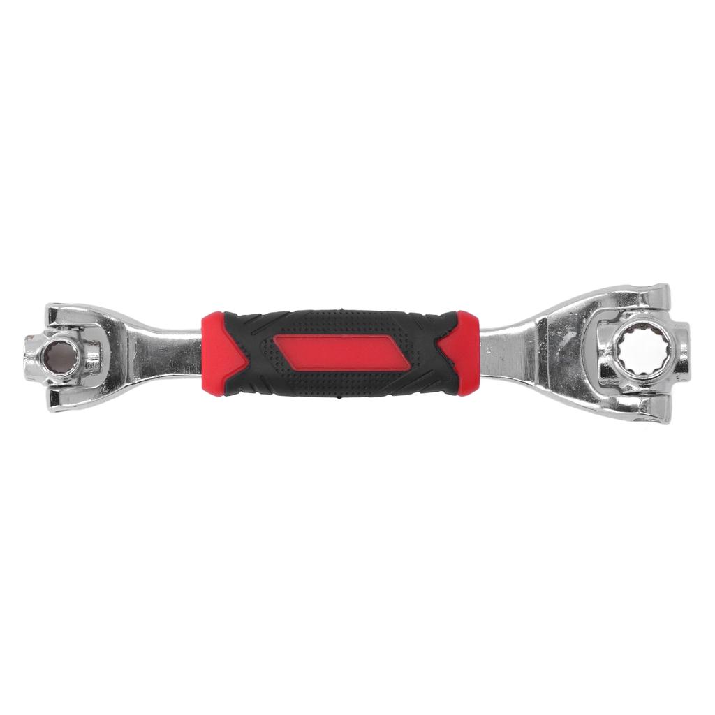 Socket Wrench 8 In 1 Anti Slip Handle Rotating Head Portable Alloy Steel Multifunction Wrench Tool