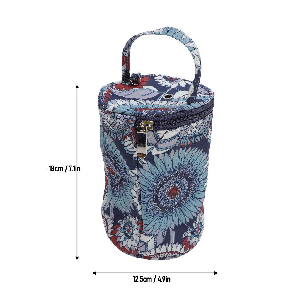 Portable Handle Crochet Storage Bucket Anti-Tangle Design Portable Yarn Holder For Women