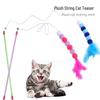 Fairy Cat Teaser Wand - Plush Ball with Feathers & Bells