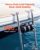 VEVOR Boat Ladder, 4 Steps, Stainless Steel Telescoping Folding Swim Deck Ladder for Rear Entry Inboard